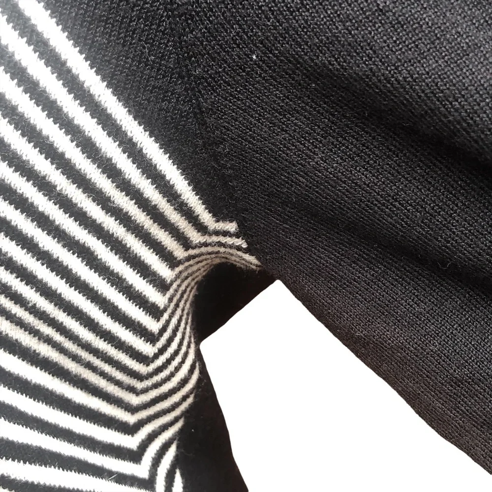 Allison Britney Geometric Chevron Bodycon Dress size Large - Picture 6 of 8